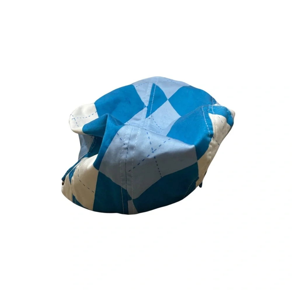 Men’s Royal & Awesome Old Tom's‎ Flat Cap Blue and White One Size Adjustable